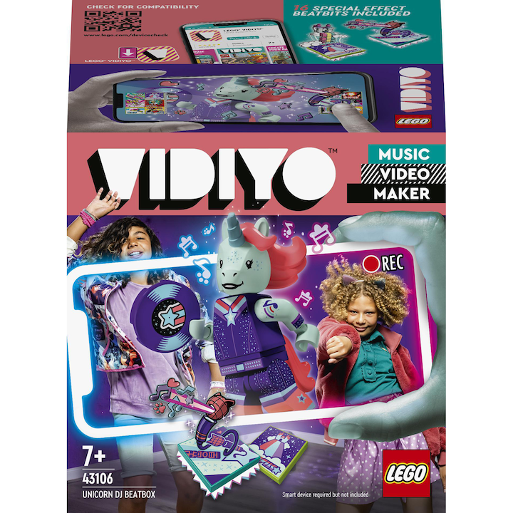 LEGO VIDIYO - Unicorn DJ BeatBox 43106, 84 части