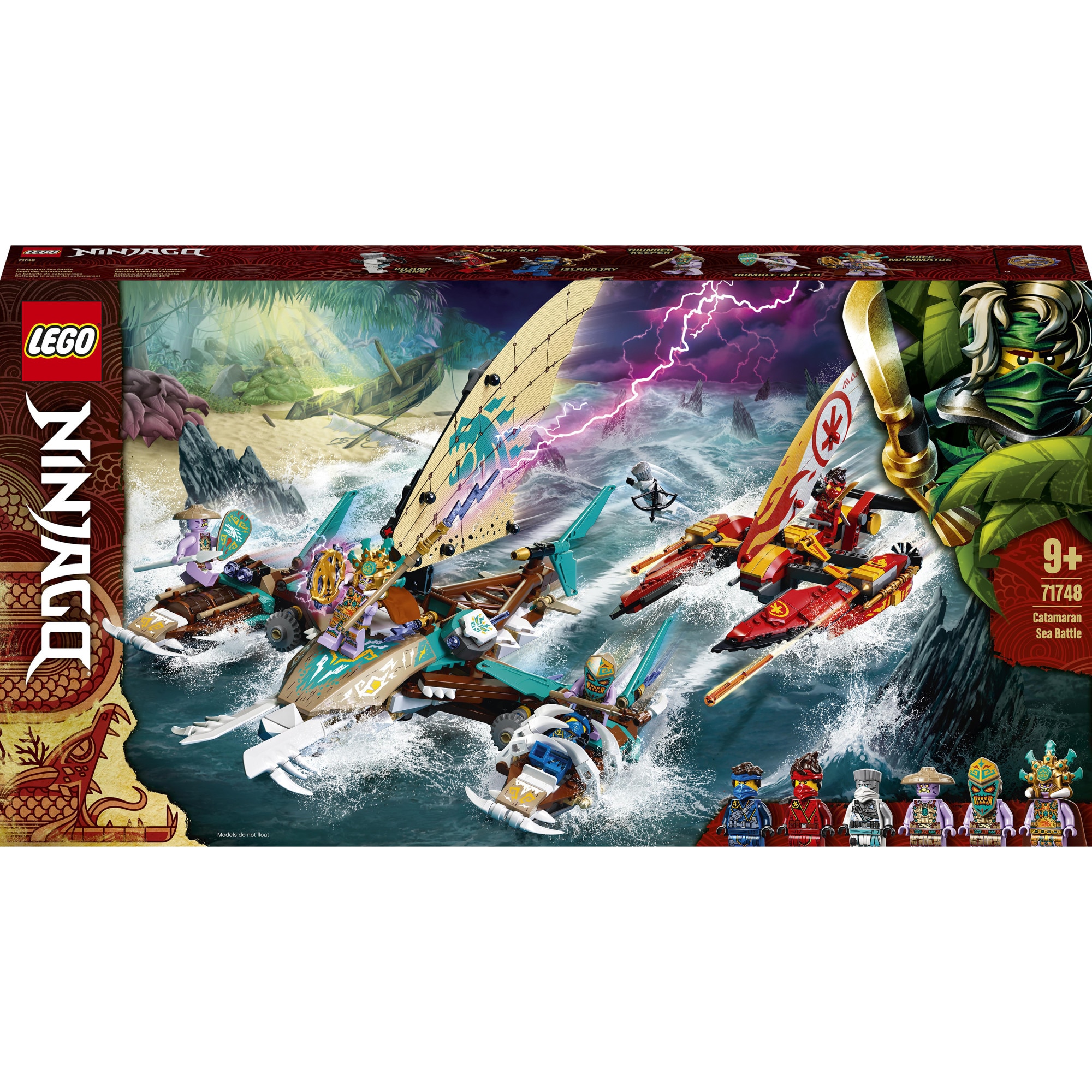 put forward Disposed Funny LEGO NINJAGO - Lupta pe mare cu catamaranul 71748, 780 piese - eMAG.ro