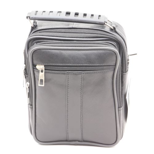 Geanta barbati caza pelletteria model B230 piele naturala neagra