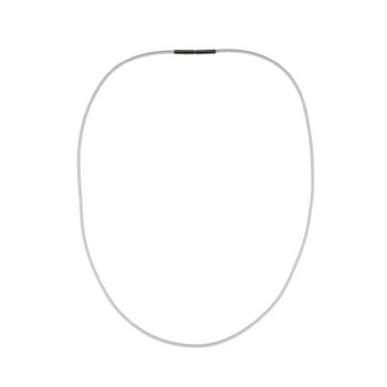 Colier din titan, Boccia , 0801-0245, alb/argintiu, 45 cm Colier din titan, Boccia , 0801-0245, alb/argintiu, 45 cm