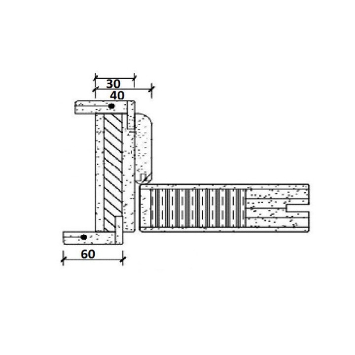 Интериорна дървена врата със стъкло BestImp B02-78-N, Сребрист, 203 х 78 см