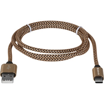 Cablu Date Type C Defender USB09-03T PRO USB2.0 2.1A 1m Auriu Cablu Date Type C Defender USB09-03T PRO USB2.0 2.1A 1m Auriu