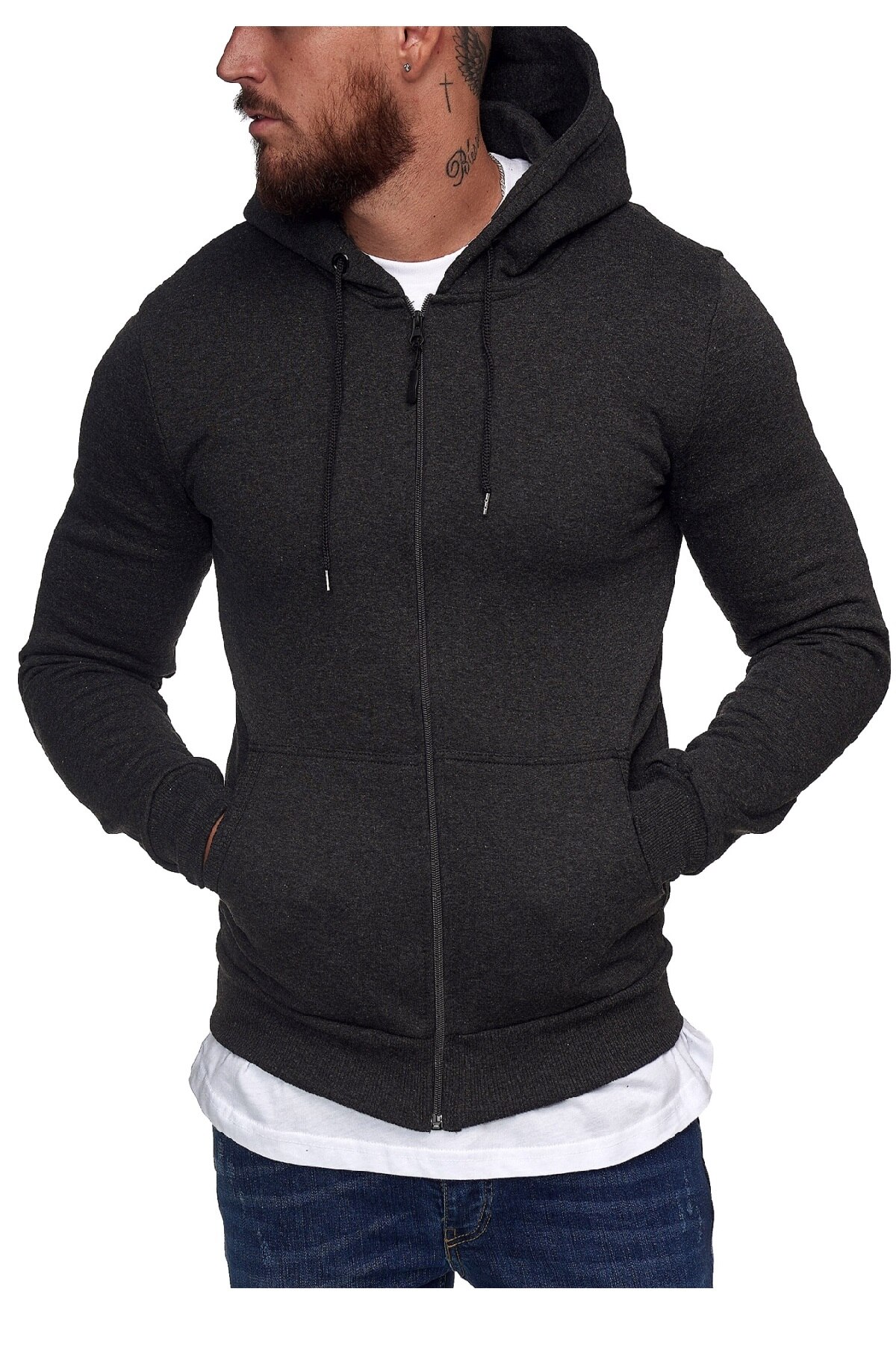 Hanorac barbati Redox 1074CH Gri inchis M