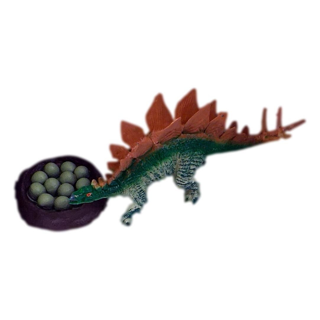 Figurina Dinozaur Stegosaurus, Jurassic World, Aspect Realist, Accesorii oua