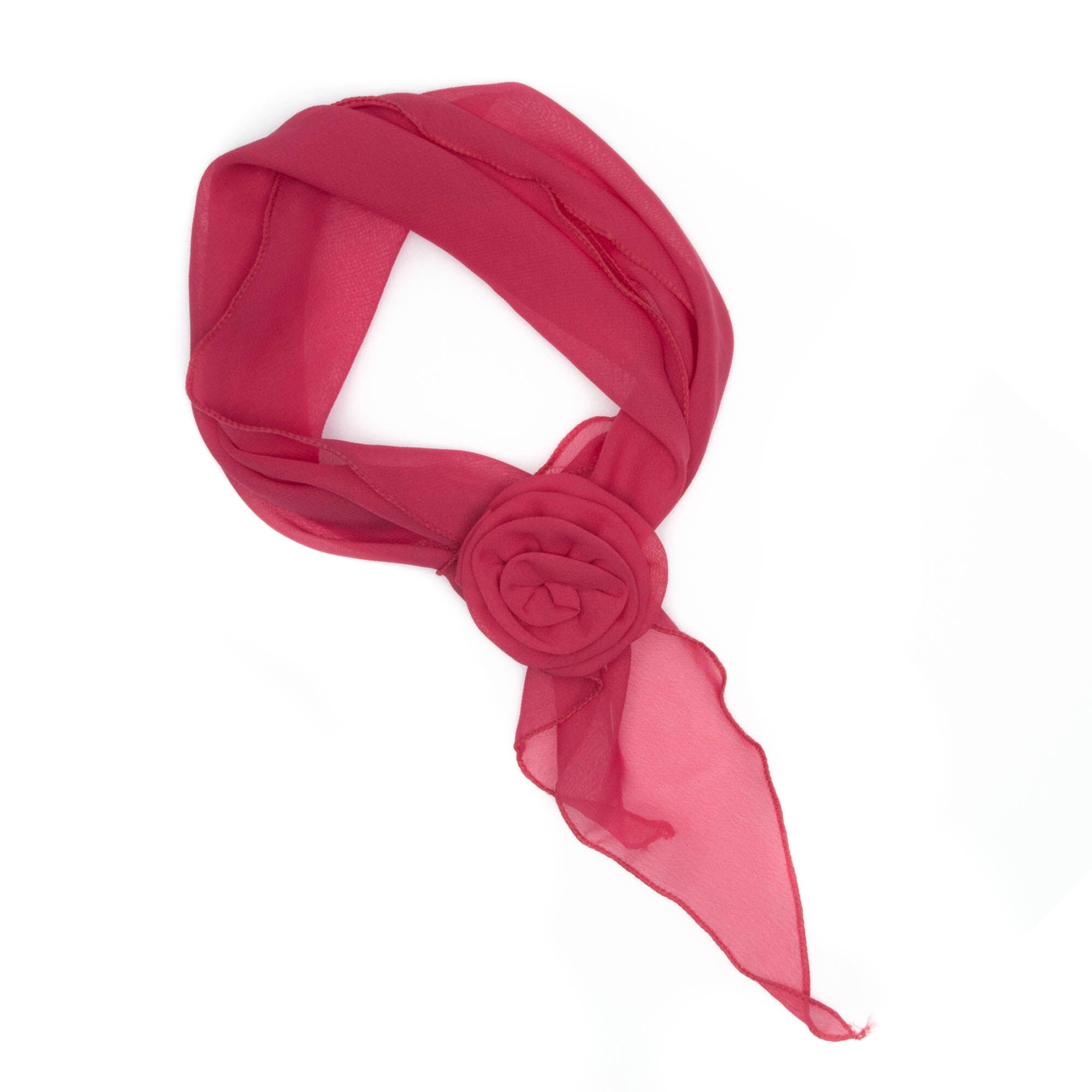 Esarfa, de dama, Roz cu brosa,145 x 17 cm - ES513