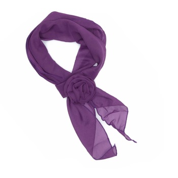 Esarfa, de dama, Mov cu brosa,145 x 17 cm - ES510 Esarfa, de dama, Mov cu brosa,145 x 17 cm - ES510