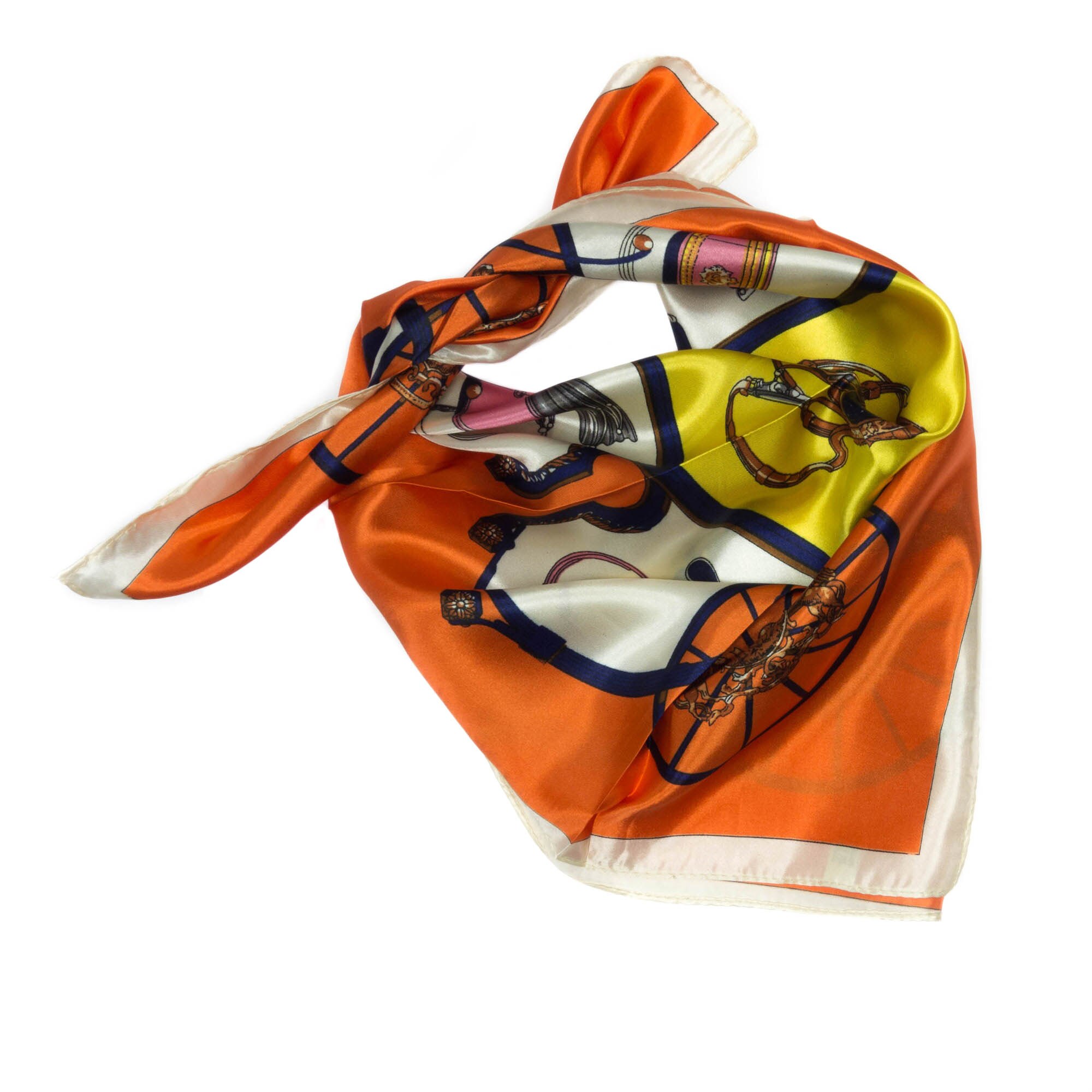 Esarfa, Batic, de dama, cu imprimeu multicolor, 60x60 cm - ES493