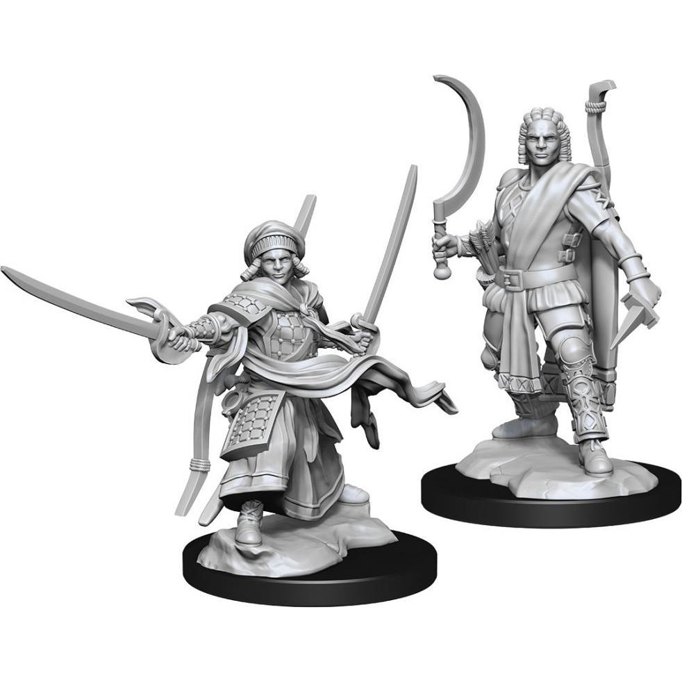 Set 2 miniaturi nepictate Dungeons & Dragons - Nolzurs Marvelous Miniatures - Human Ranger Male V2, limba engleza