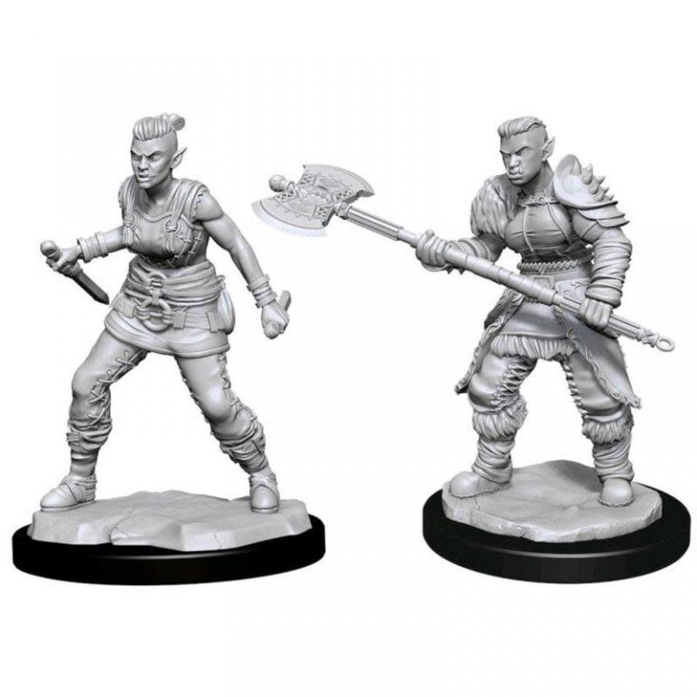 Set 2 miniaturi Dungeons & Dragons - Nolzurs Marvelous Miniatures - Orc Barbarian Female, limba engleza