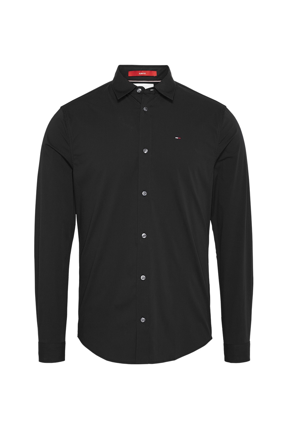 Tommy Jeans, Camasa slim fit, Negru, L