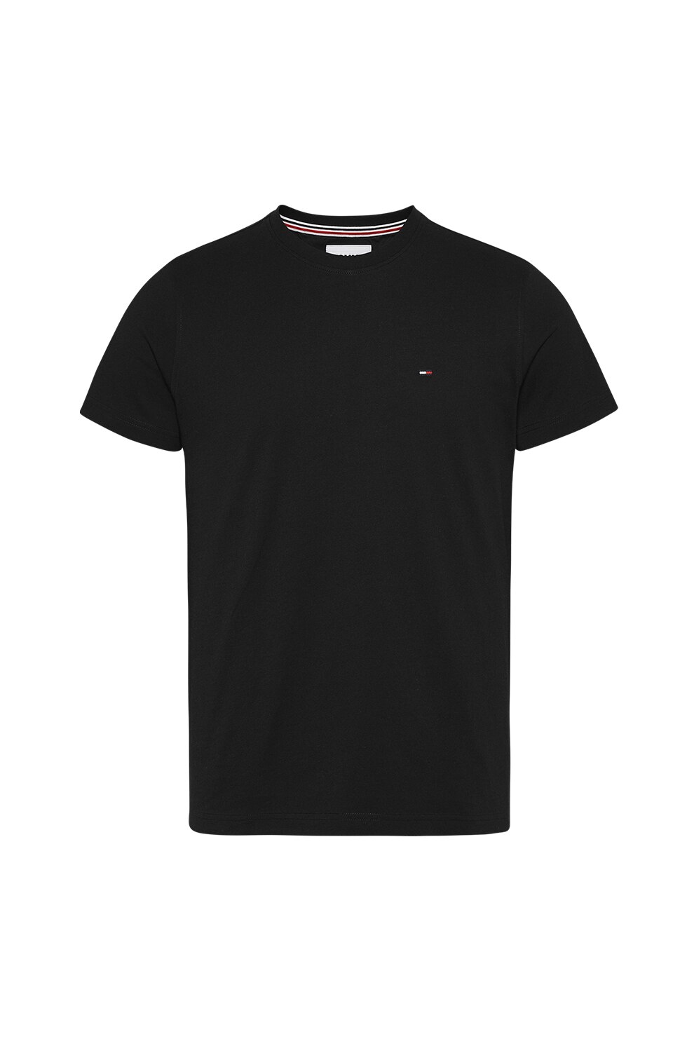 Tommy Jeans, Tricou slim fit de bumbac, Negru, L