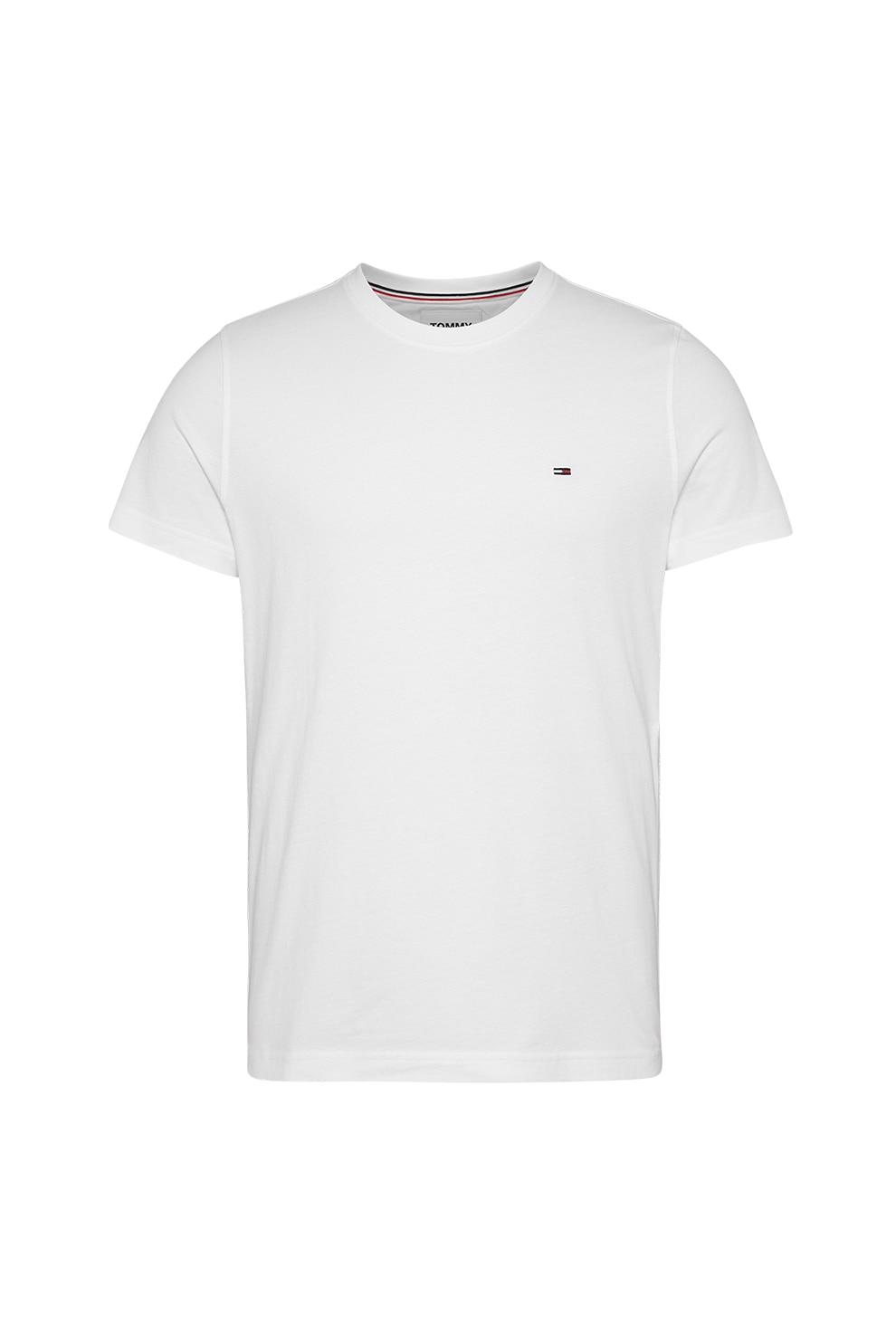 Tommy Jeans, Tricou slim fit de bumbac, Alb, 2XL