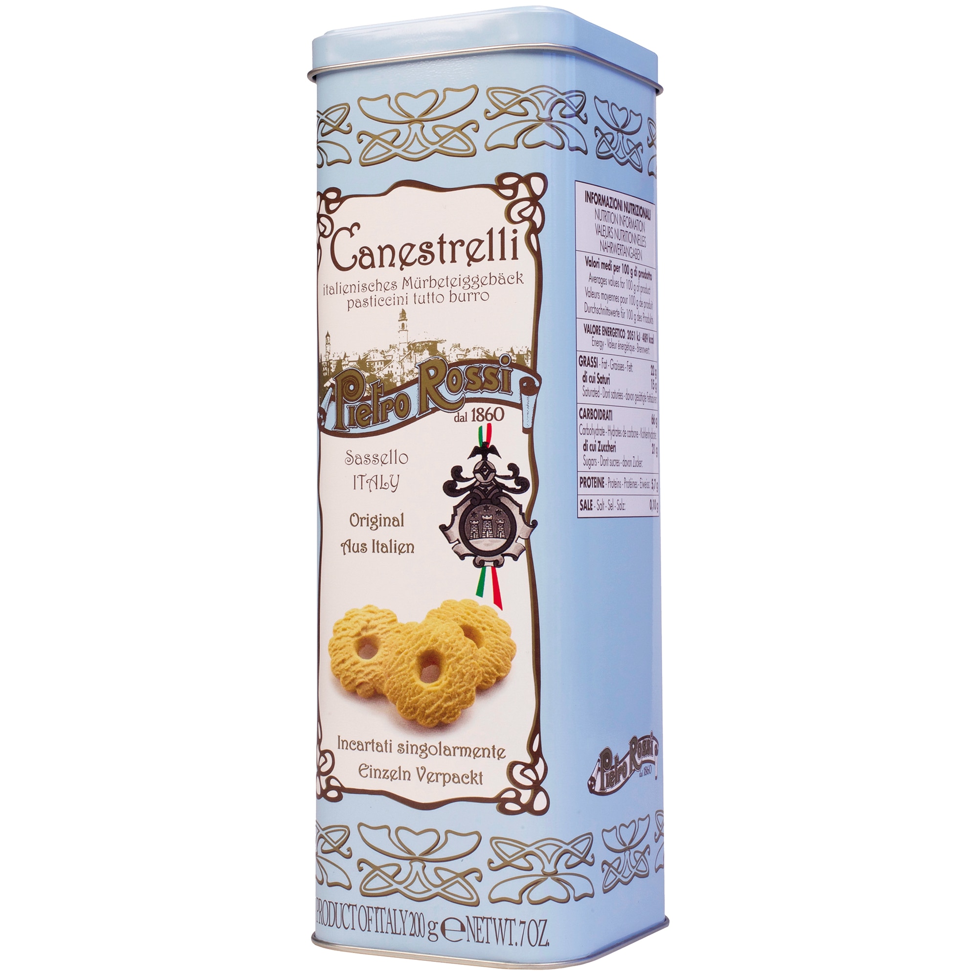 Biscuiti cu unt Canestrelli Pietro Rossi, 200g
