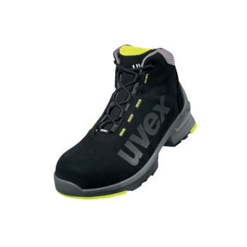 Bocanci de protectie usori, cu sireturi, Uvex 1 S2 SRC 85458, culoare negru-verde, marimea 45 EU Bocanci de protectie usori, cu sireturi, Uvex 1 S2 SRC 85458, culoare negru-verde, marimea 45 EU