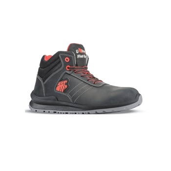 Ghete de protectie din piele, rezistente la apa Walter S3 SRC, culoare negru-rosu, marimea 41 EU Ghete de protectie din piele, rezistente la apa Walter S3 SRC, culoare negru-rosu, marimea 41 EU