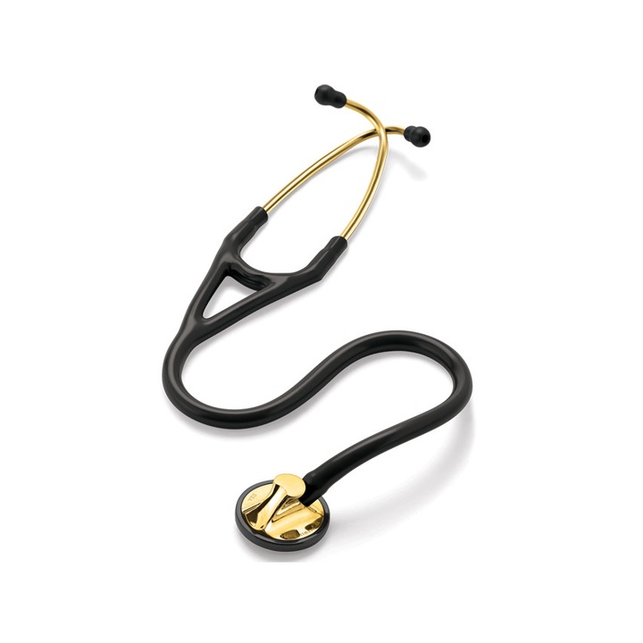 Stetoscop 3M™ Littmann® Master Cardiology™ S.E., Black / Brass Finish, 2175