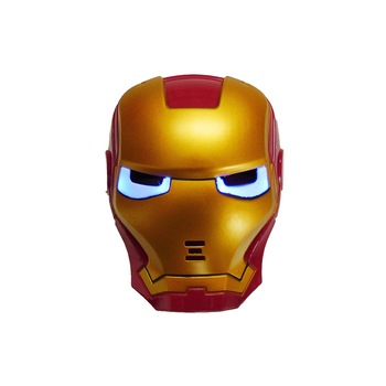 Masca Iron Man cu lumini, copii, multicolor Masca Iron Man cu lumini, copii, multicolor