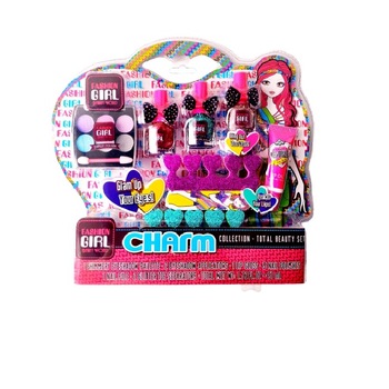 Set Machiaj,si kit Unghii, Charm, pentru copii, +3, 8 piese Set Machiaj,si kit Unghii, Charm, pentru copii, +3, 8 piese