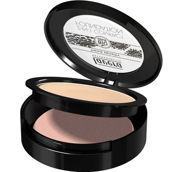 Fond de ten 2 in 1 compact si pudra 03 Honey 10 g Lavera Fond de ten 2 in 1 compact si pudra 03 Honey 10 g Lavera