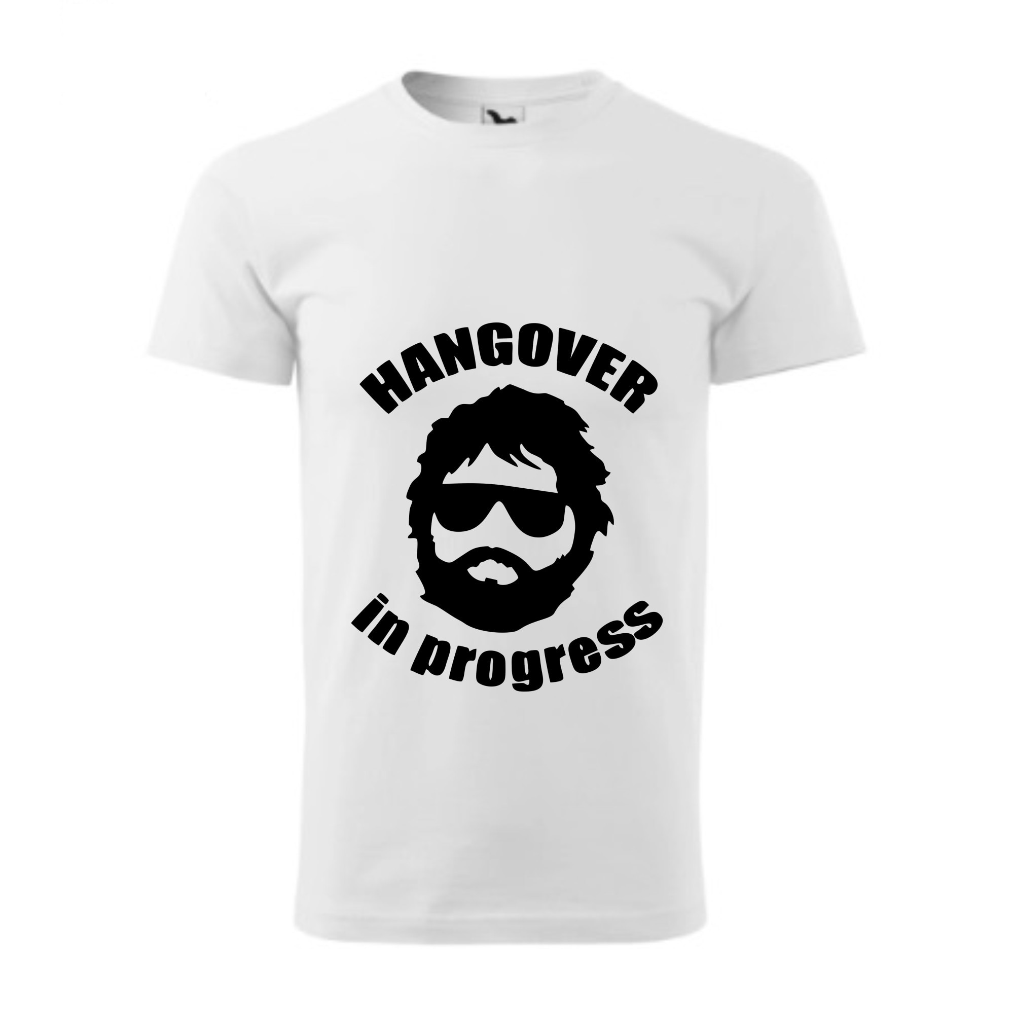 Tricou basic barbati personalizat, Adler, bumbac, alb , L Hangover