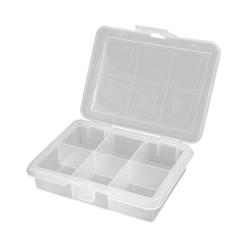 Cutie depozitare ARTPLAST plastic cu 6 separatoare transparent 120x100x28 mm Cutie depozitare ARTPLAST plastic cu 6 separatoare transparent 120x100x28 mm