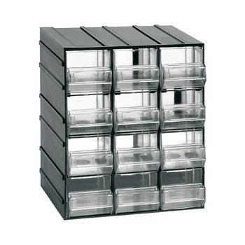 Cutie depozitare ARTPLAST cu 12 sertare transparente 192x148x230mm Cutie depozitare ARTPLAST cu 12 sertare transparente 192x148x230mm