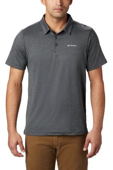 Tricou cu guler pentru barbati, Columbia Tech Trail Polo, Gri Tricou cu guler pentru barbati, Columbia Tech Trail Polo, Gri