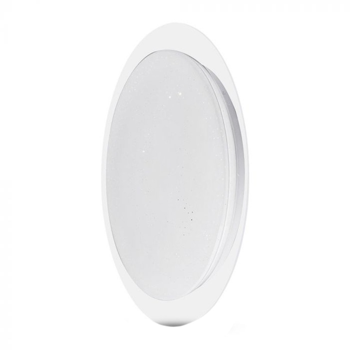 Плафониера LED V-TAC 14741, С дистанционно управление, Димер, 40W, 2800 лумена, Регулируема температура на светлината, IP20, 46.5 см