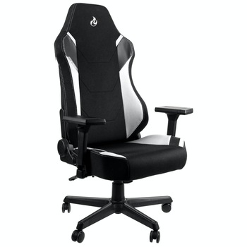 Scaun gaming Nitro Concepts X1000 - Radiant White, Negru/Alb Scaun gaming Nitro Concepts X1000 - Radiant White, Negru/Alb