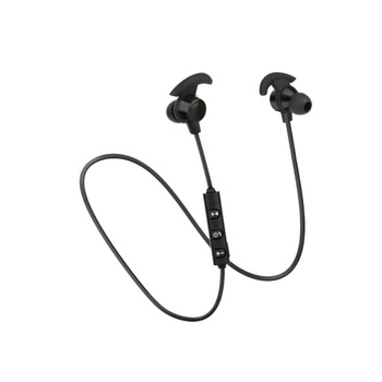 Casti Stereo BlueTooth 4.1 Sport, cablu USB, microfon, negru Casti Stereo BlueTooth 4.1 Sport, cablu USB, microfon, negru