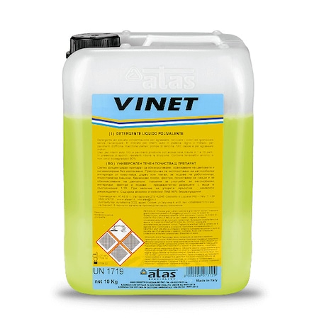Италиански универсален течен почистващ препарат Atas VINET, 10 кг - eMAG.bg