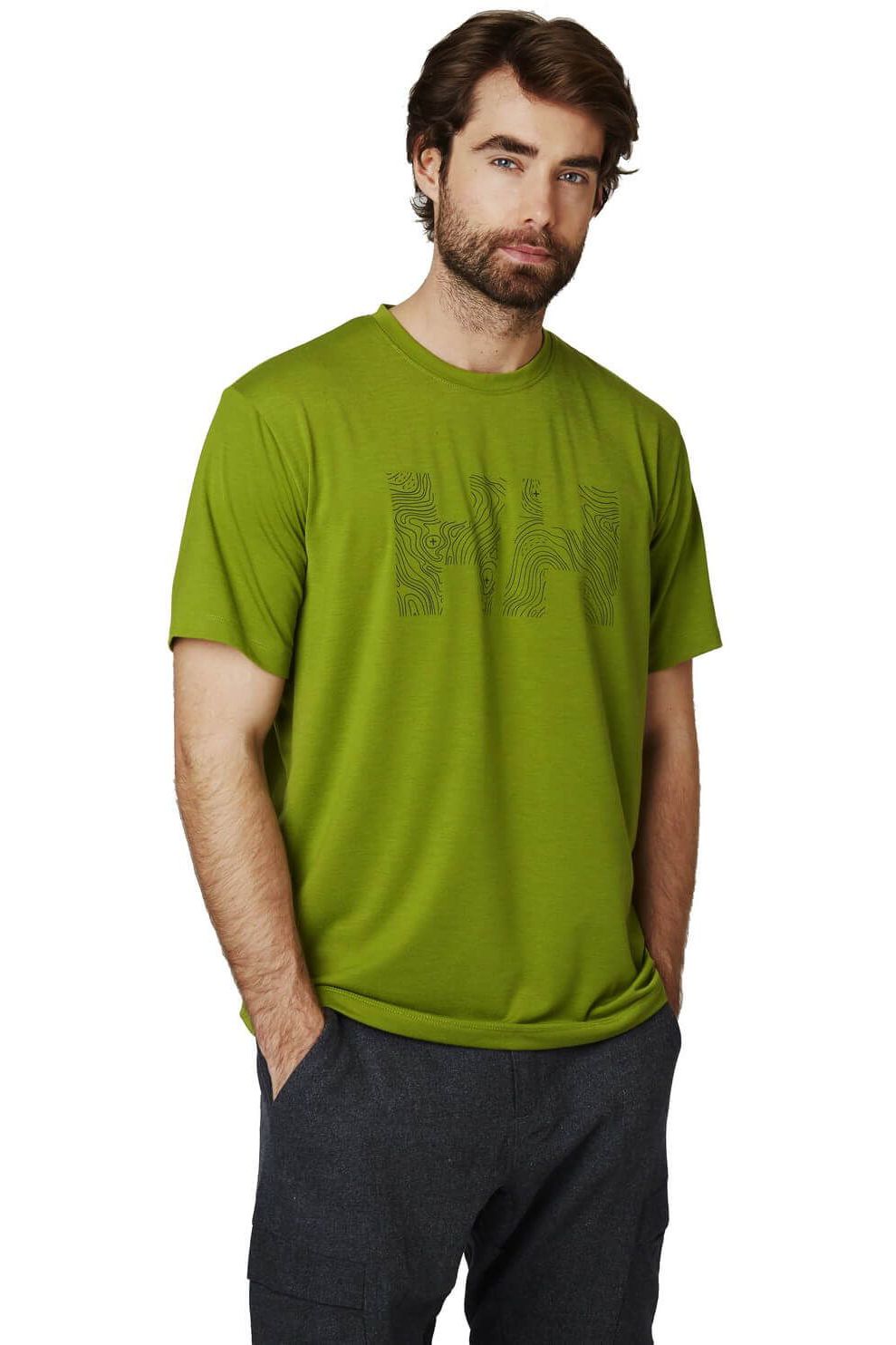 Tricou pentru barbati, Helly Hansen Skog Graphic T-Shirt, Verde