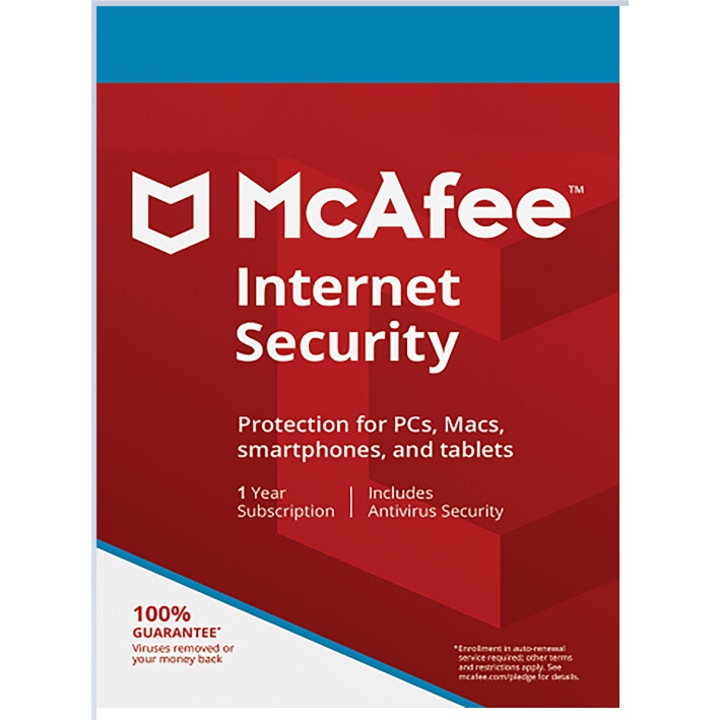 McAfee Internet Security 10 Devices, 1 An Licenta Electronica