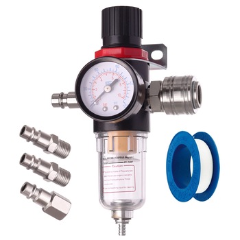 Filtru de aer regulator AFR2000CHW pentru compresor 1/4 conectori rapide Filtru de aer regulator AFR2000CHW pentru compresor 1/4 conectori rapide