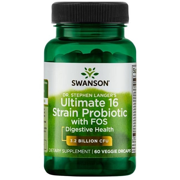 Supliment alimentar, Probiotic, Swanson Dr. Stephen Langer's Ultimate 16 Strain Probiotic with FOS - 60 capsule