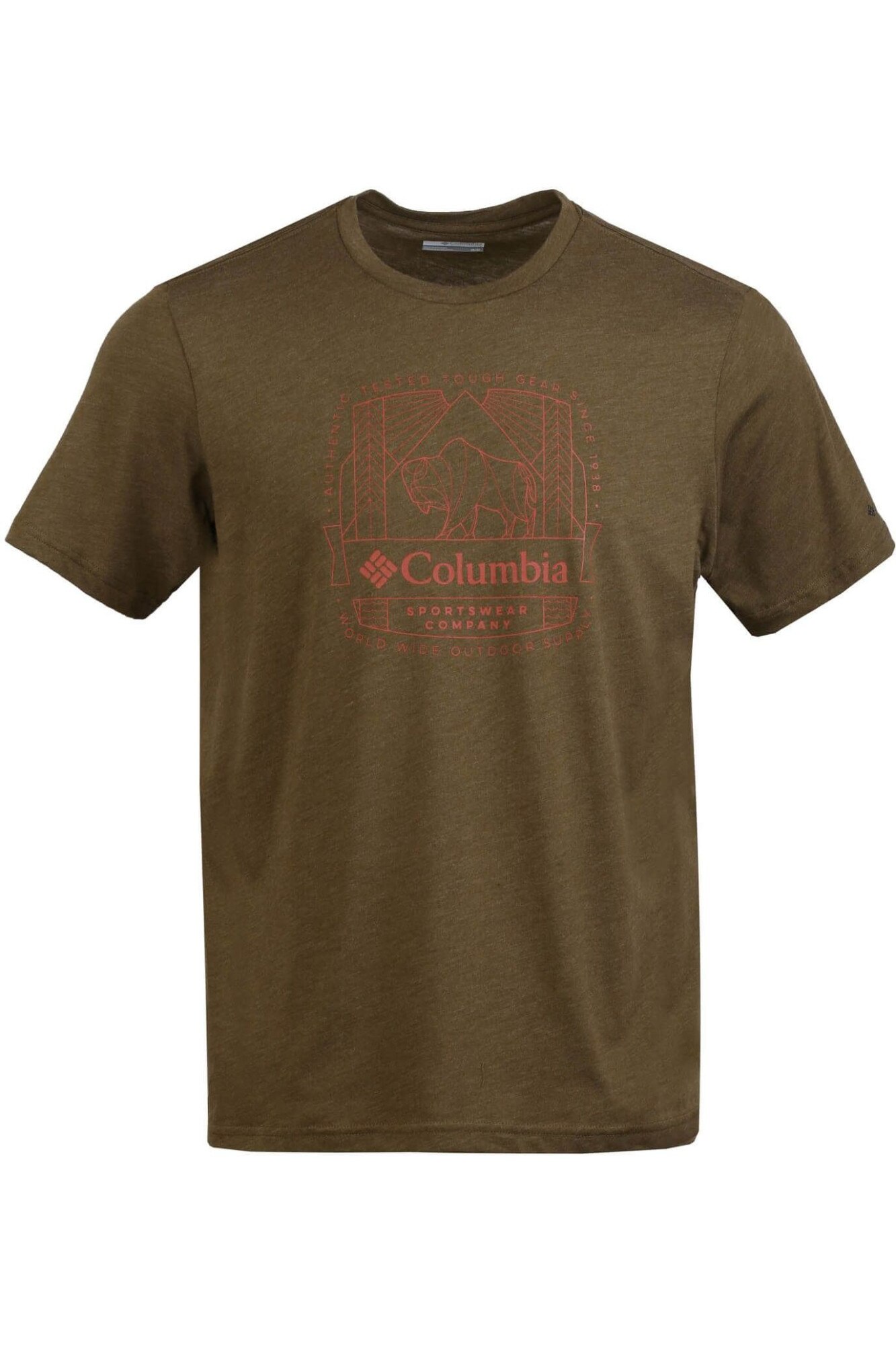 Tricou pentru barbati, Columbia M Bluff Mesa Graphic Tee, Oliv