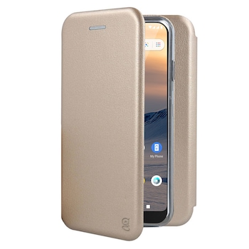 Husa pentru Samsung A22 4G (LTE)- tip carte, inchidere magnetica, Gekko Elegance - Aurie Husa pentru Samsung A22 4G (LTE)- tip carte, inchidere magnetica, Gekko Elegance - Aurie