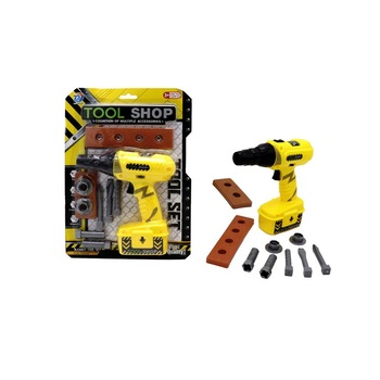 Jucarie interactiva , model bormasina cu accesorii, 32x23 cm Jucarie interactiva , model bormasina cu accesorii, 32x23 cm