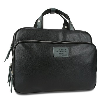 Geanta laptop 13 inch Bugatti Moto D, pentru barbati, negru Geanta laptop 13 inch Bugatti Moto D, pentru barbati, negru