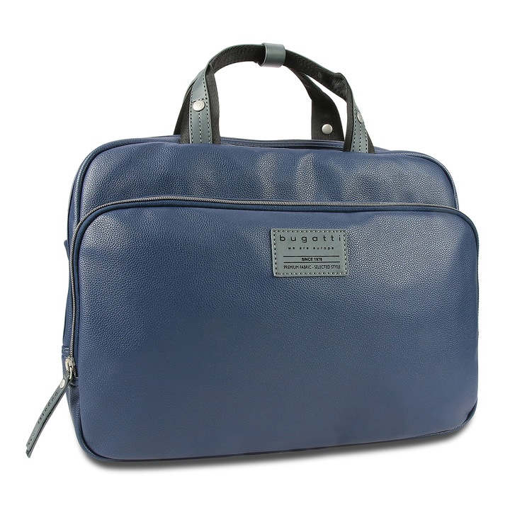 Sötét kék 13 inch laptop táska, Bugatti Motto D. modell férfiaknak