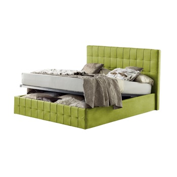 Pat Tapitat Rabatabil cu Lada Depozitare, 90x190 cm, Notturno Promo, Dolce Dormire, Piele Ecologica, Verde Lime Pat Tapitat Rabatabil cu Lada Depozitare, 90x190 cm, Notturno Promo, Dolce Dormire, Piele Ecologica, Verde Lime