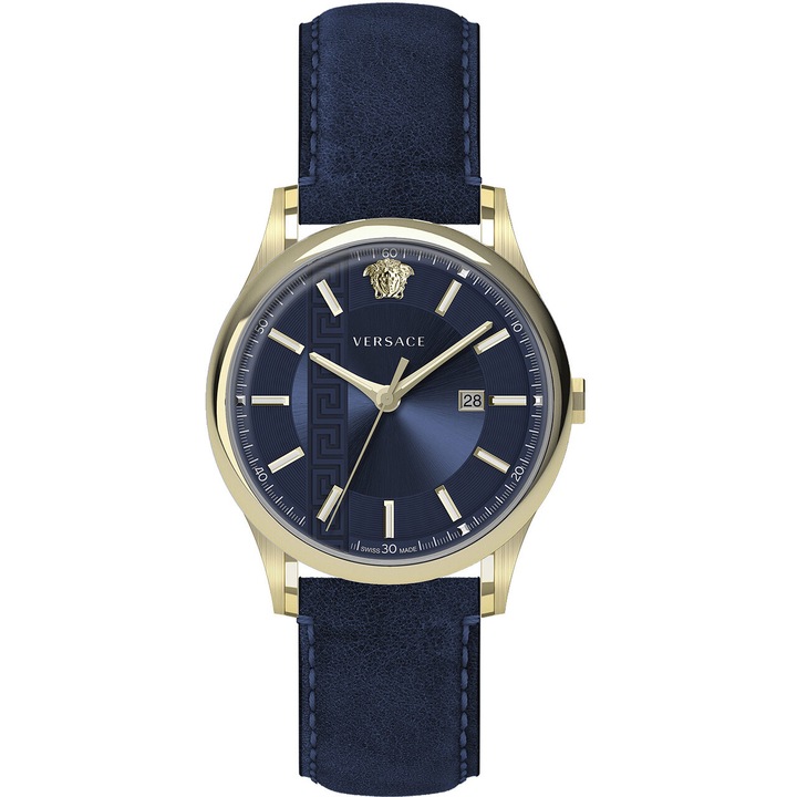 Ceas barbatesc Versace VE4A00220, Quartz, 44mm, 5ATM, Auriu