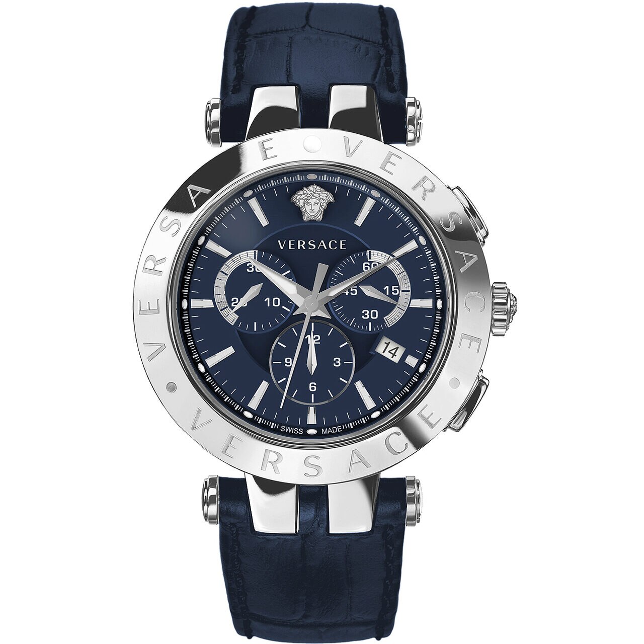 Ceas barbatesc Versace VERQ00620, Quartz, 42mm, 5ATM, Argintiu
