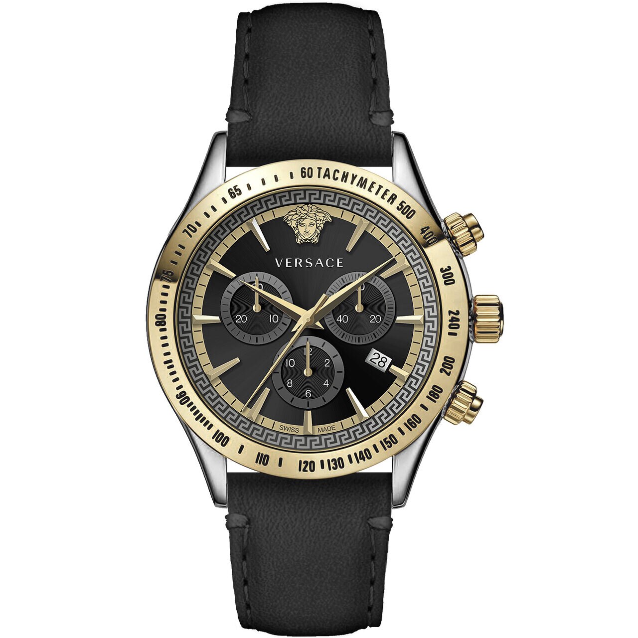 Ceas barbatesc Versace VEV700219, Quartz, 44mm, 5ATM, Argintiu