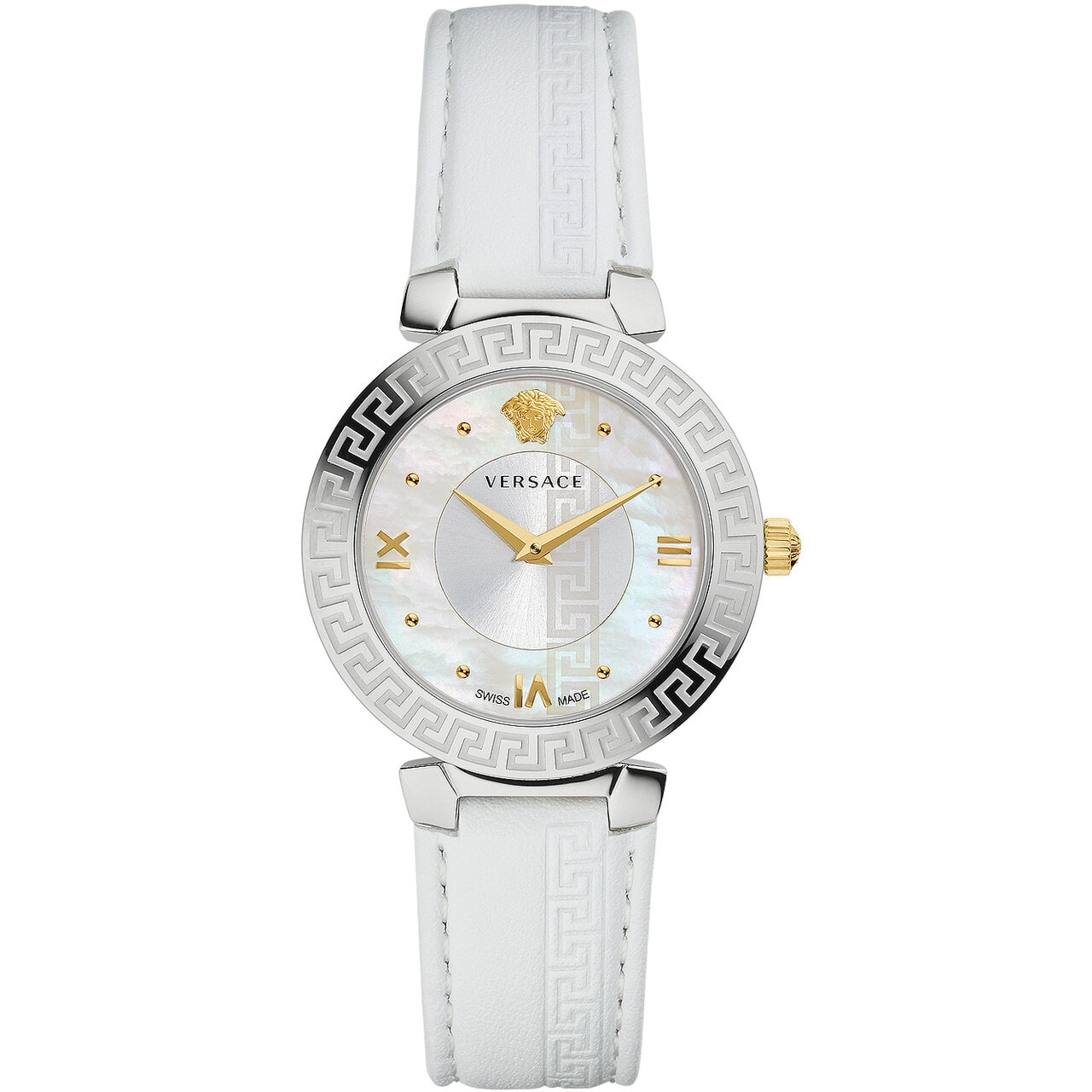 Ceas de dama Versace V16010017, Quartz, 35mm, 3ATM, Argintiu