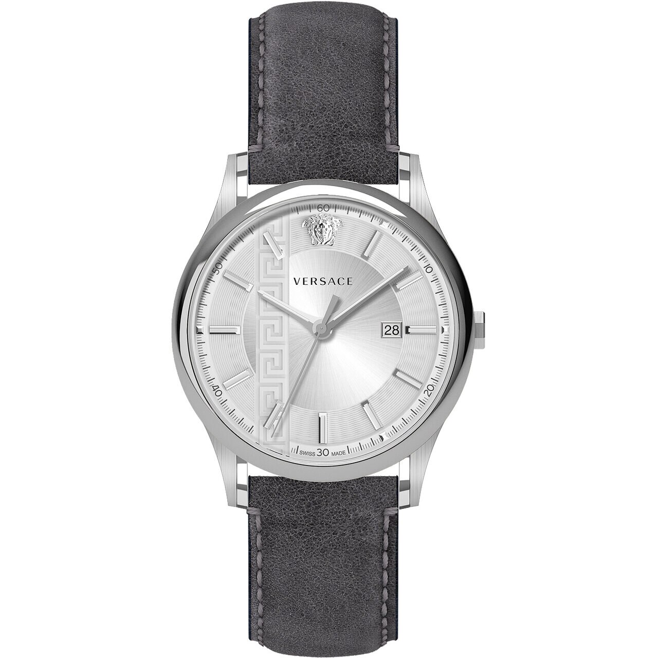 Ceas barbatesc Versace VE4A00120, Quartz, 44mm, 5ATM, Argintiu
