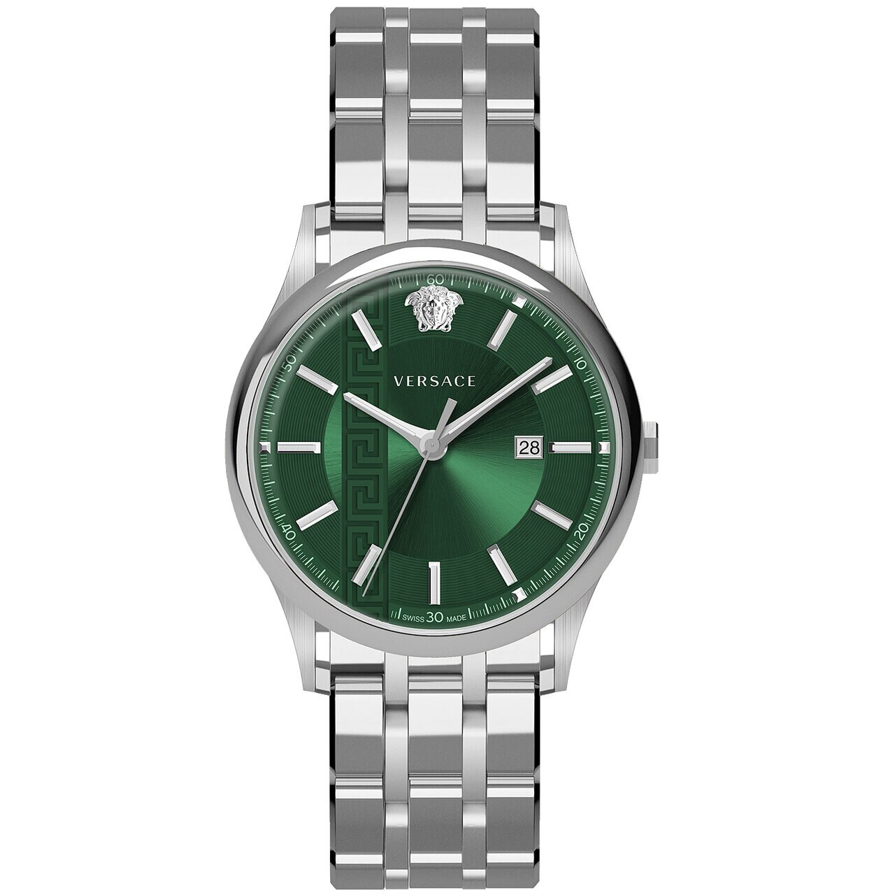 Ceas barbatesc Versace VE4A00620, Quartz, 44mm, 5ATM, Argintiu