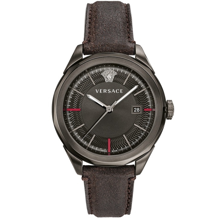 Ceas barbatesc Versace VERA00418, Quartz, 44mm, 5ATM, Gri