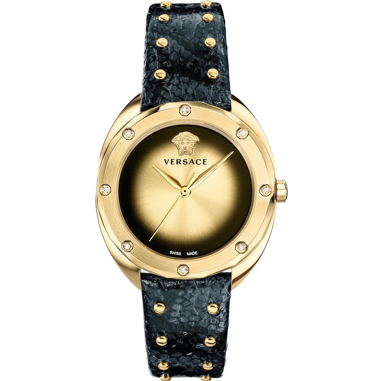 Ceas de dama Versace VEBM01018, Quartz, 39mm, 5ATM, Auriu