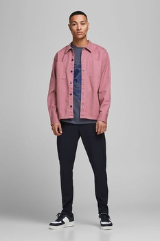 Jack&Jones, Camasa cu buzunare pe piept, Roz Jack&Jones, Camasa cu buzunare pe piept, Roz